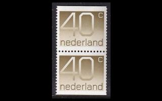 Alankomaat 1068DD ** Käyttösarja vihkopari (1976)