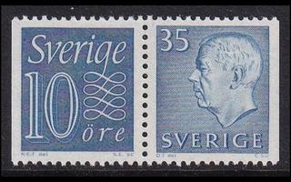 Ruotsi 430b-490DD ** Numero-Gustaf vihkopari (1962)