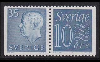 Ruotsi 490-430bDD ** Gustaf-numero vihkopari (1962)