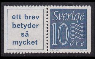 Ruotsi 430bAD ** Mainos-numero vihkopari (1962)