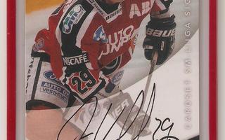 Jason Williams Ässät  2004-05 Cardset Signature nno