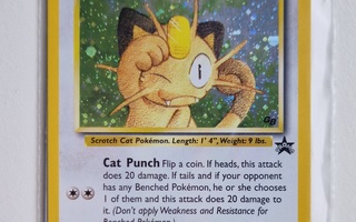 Pokemon kortti Meowth #10 rare Black Star Promo sealed